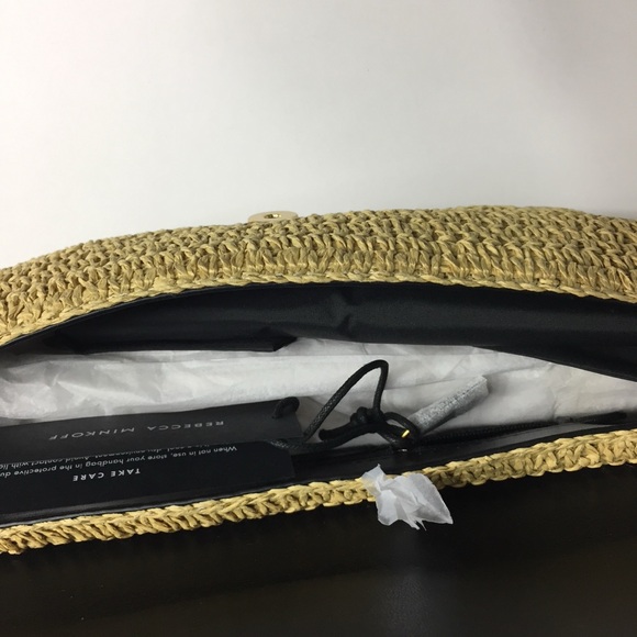 Rebecca Minkoff Straw Envelope Flap Clutch